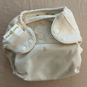 BumGenius Beige All in One Cloth Diaper